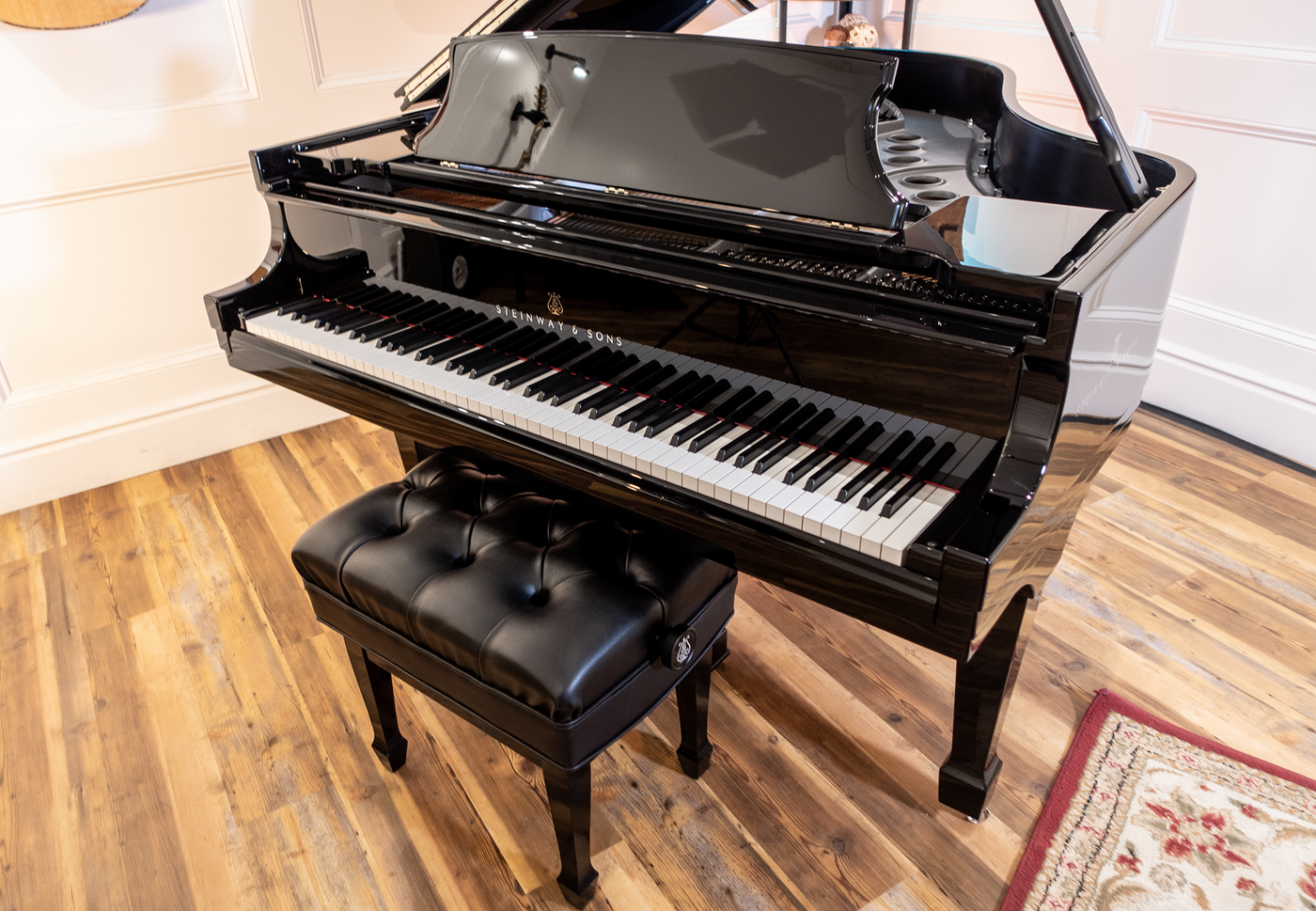 Steinway & Sons M Sterling Edition Baby Grand Piano