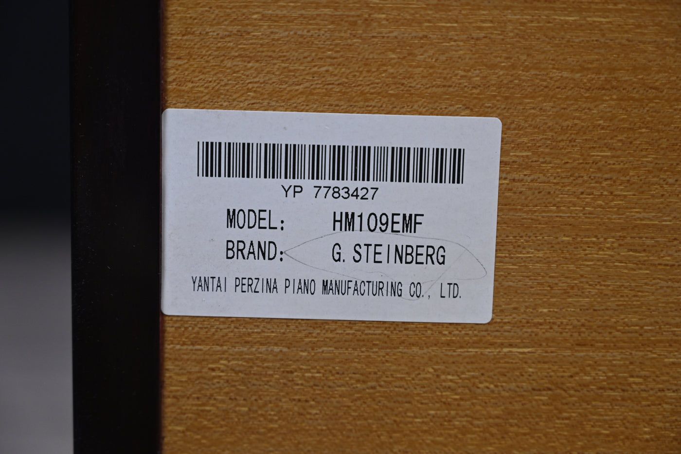 Gerh. Steinberg HM109EMF Vertical Piano