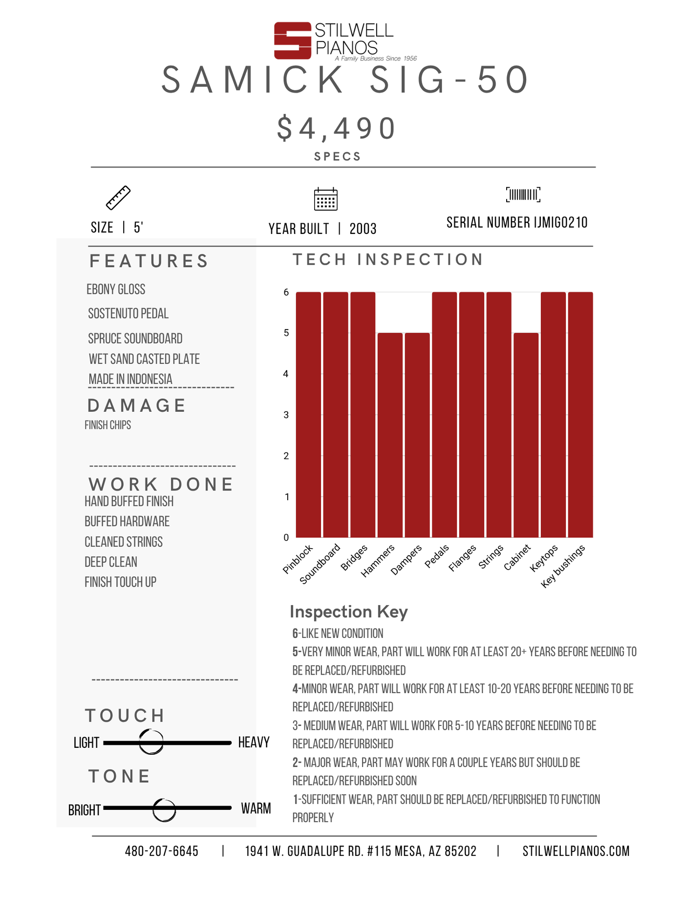 Samick SIG-50 Baby Grand Piano