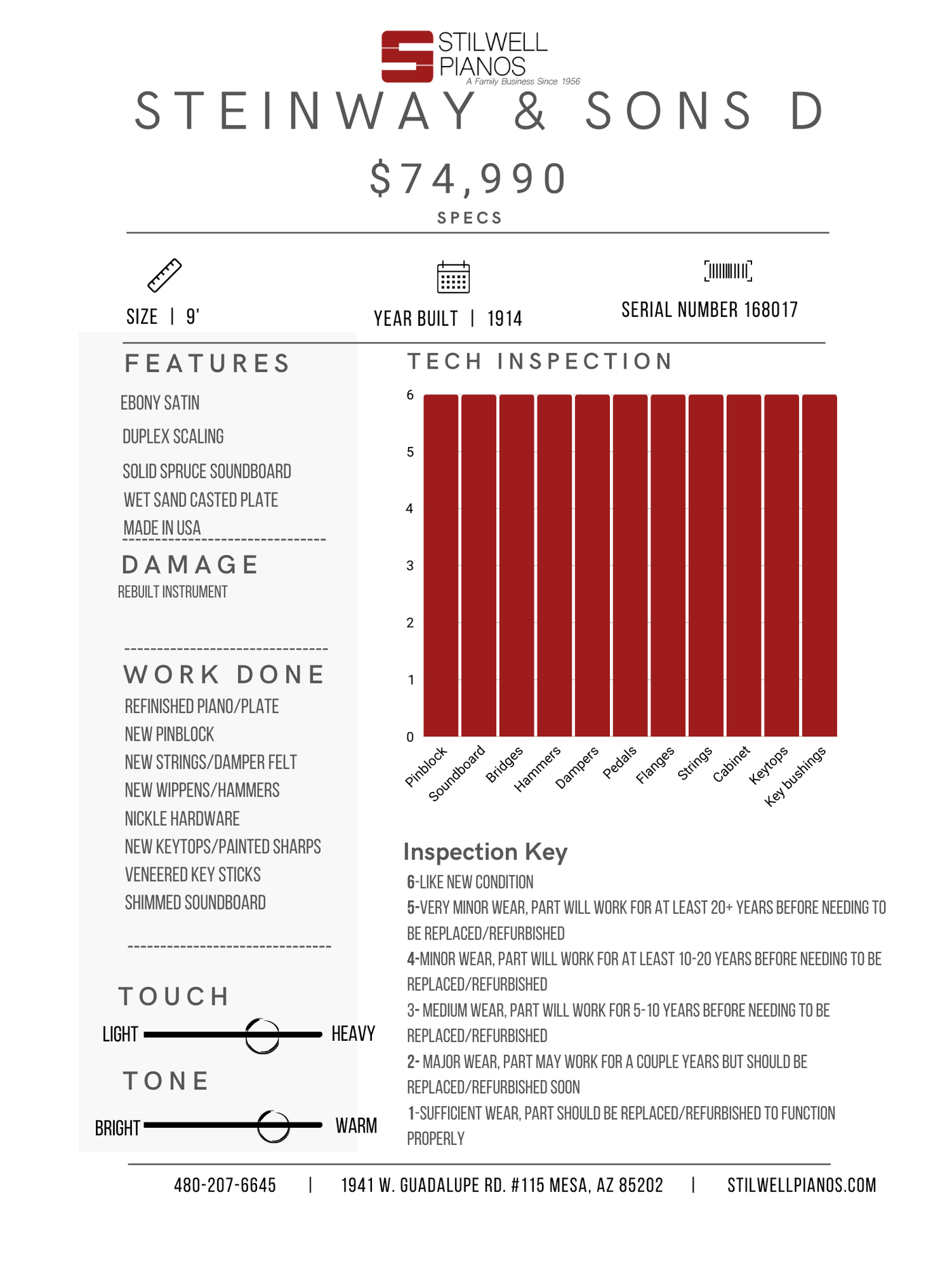 Steinway & Sons D Full Concert Grand Pian