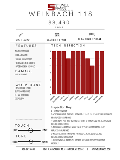 Weinbach 118 Vertical Piano